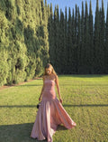 Strapless Sleeveless Mermaid Pleats Long Prom Dress