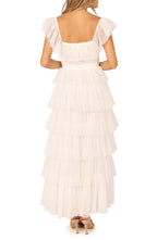 A-Line Square Neck Cap Sleeve Backless Floor-Length Prom Dress