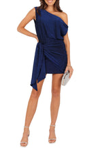 Dashing One Shoulder Asymmetrical Sleeveless Open Back Short Length Homecoming Dress
