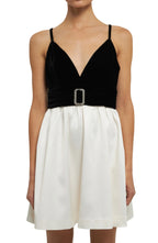 Dashing V Neck Sleeveless Rhinestone Accent Zip Back Short Length Homecoming Dress