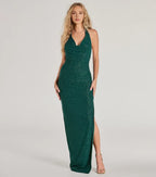 Dazzling Mermaid Halter Neck Sleeveless Tie Back Floor Length Prom Dress