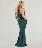 Dazzling Mermaid High Neck Sleeveless Tie Back Floor Length Prom Dress