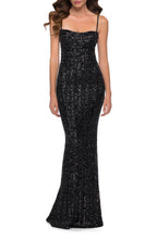 Dazzling Mermaid Sweetheart Neckline Spaghetti Strap Crisscross Back Floor Length Evening Dress