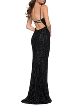 Dazzling Mermaid Sweetheart Neckline Spaghetti Strap Crisscross Back Floor Length Evening Dress