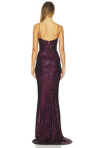 Dazzling Sheath Sweetheart Neck Spaghetti Strap Open Back Floor Length Evening Dress