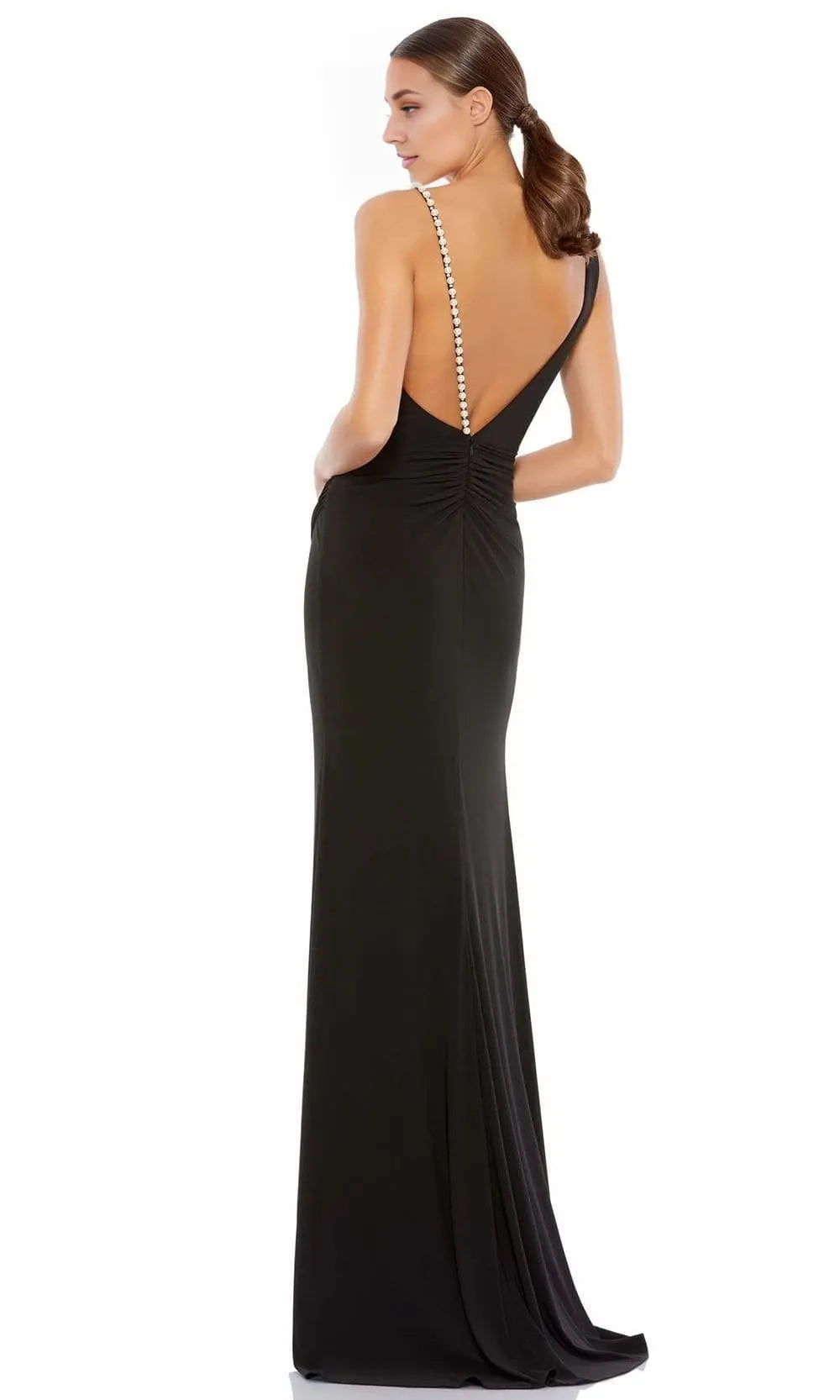 Deep V Neckline Sleeveless Sheath Off the shoulder Classic Floor length Long Prom Dress For Sale For Women