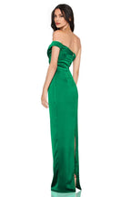Cheap Fitted Off Shoulder Sleeveless Floor-Length Prom Dress