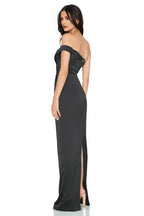 Discount Fitted Off Shoulder Sleeveless Floor-Length Prom Dress