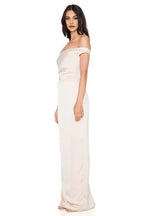 Cheap Fitted Off Shoulder Sleeveless Floor-Length Prom Dress