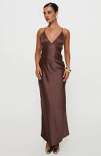 Discount Fitted Spaghetti Straps Sleeveless Floor-Length Prom Dress