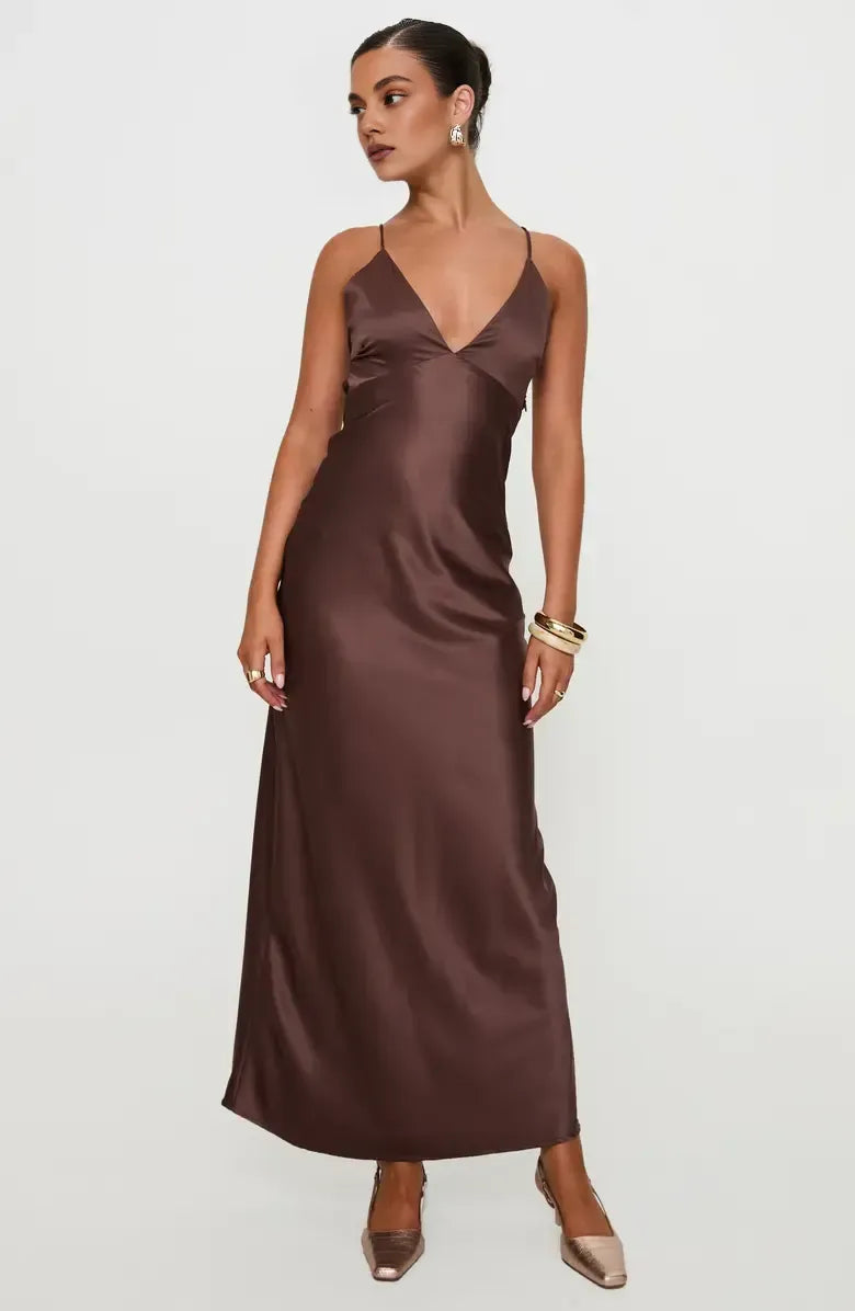 Discount Fitted Spaghetti Straps Sleeveless Floor-Length Prom Dress