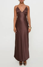 Discount Fitted Spaghetti Straps Sleeveless Floor-Length Prom Dress