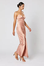 Discount Fitted V Neck Sleeveless Floor-Length Prom Dress