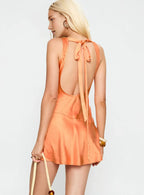 Discount Fitted V Neck Sleeveless Short-Mini Homecoming Dress