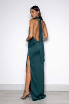 Discount Sheath/Column High Neck Sleeveless Floor-Length Prom Dress
