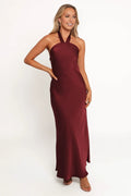 Discount Sheath Halter Neck Sleeveless Floor-Length Prom Dress