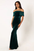 Discount Sheath Off Shoulder Sleeveless Backless Floor-Length Prom Dress