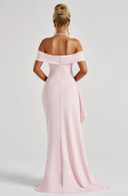 Distinct Mermaid Off Shoulder Sleeveless Back Zipper High Slit Train Floor Length For Sale Prom Dress