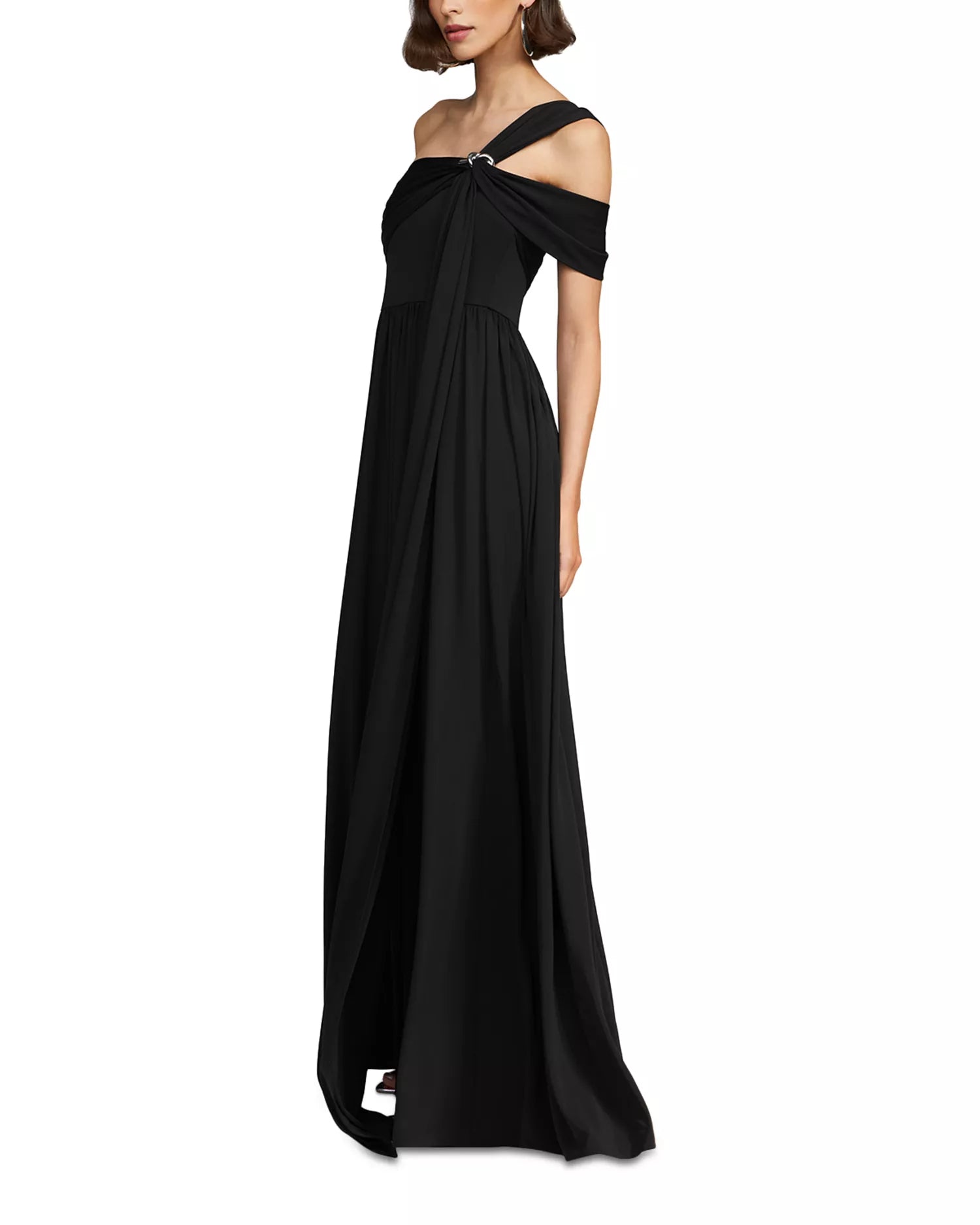 Dramatic A Line One Shoulder Strapless Open Back Train Floor Length Hot Sale Prom Dress