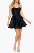 Dramatic A Line Sweetheart Sleeveless Zipper Back Short Homecoming Dress