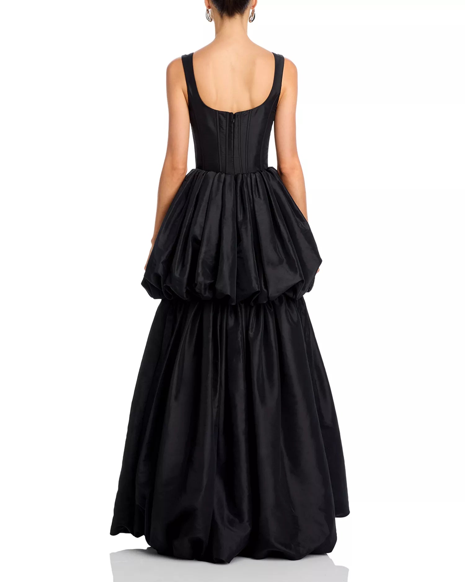 Dramatic Ballgown Square Neck Sleeveless Corset Back Floor Length For Adults Prom Dress