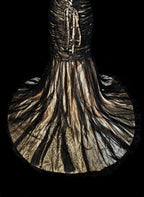 Dramatic Mermaid Strapless Sweetheart Sleeveless Lace-Up Back Floor-Length Pageant Dress