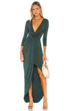 Dramatic Sheath Plunge Neck Three Quarter Sleeve Asymmetric Length Prom Dress