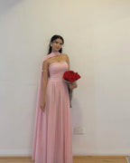 Dreamy A-Line Strapless Sweetheart Sleeveless Floor-Length Bridesmaid Evening Dress