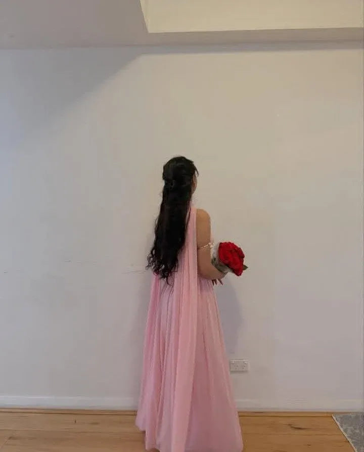 Dreamy A-Line Strapless Sweetheart Sleeveless Floor-Length Bridesmaid Evening Dress