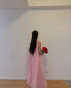 Dreamy A-Line Strapless Sweetheart Sleeveless Floor-Length Bridesmaid Evening Dress