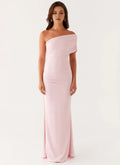 Dreamy Mermaid One Shoulder Sleeveless Ruched Back Floor Length Plus Size Evening Dress