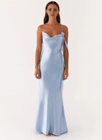 Dreamy Sheath Cowl Neck Sleeveless Floral Accent Crisscross Back Floor Length Plus Size Evening Dress