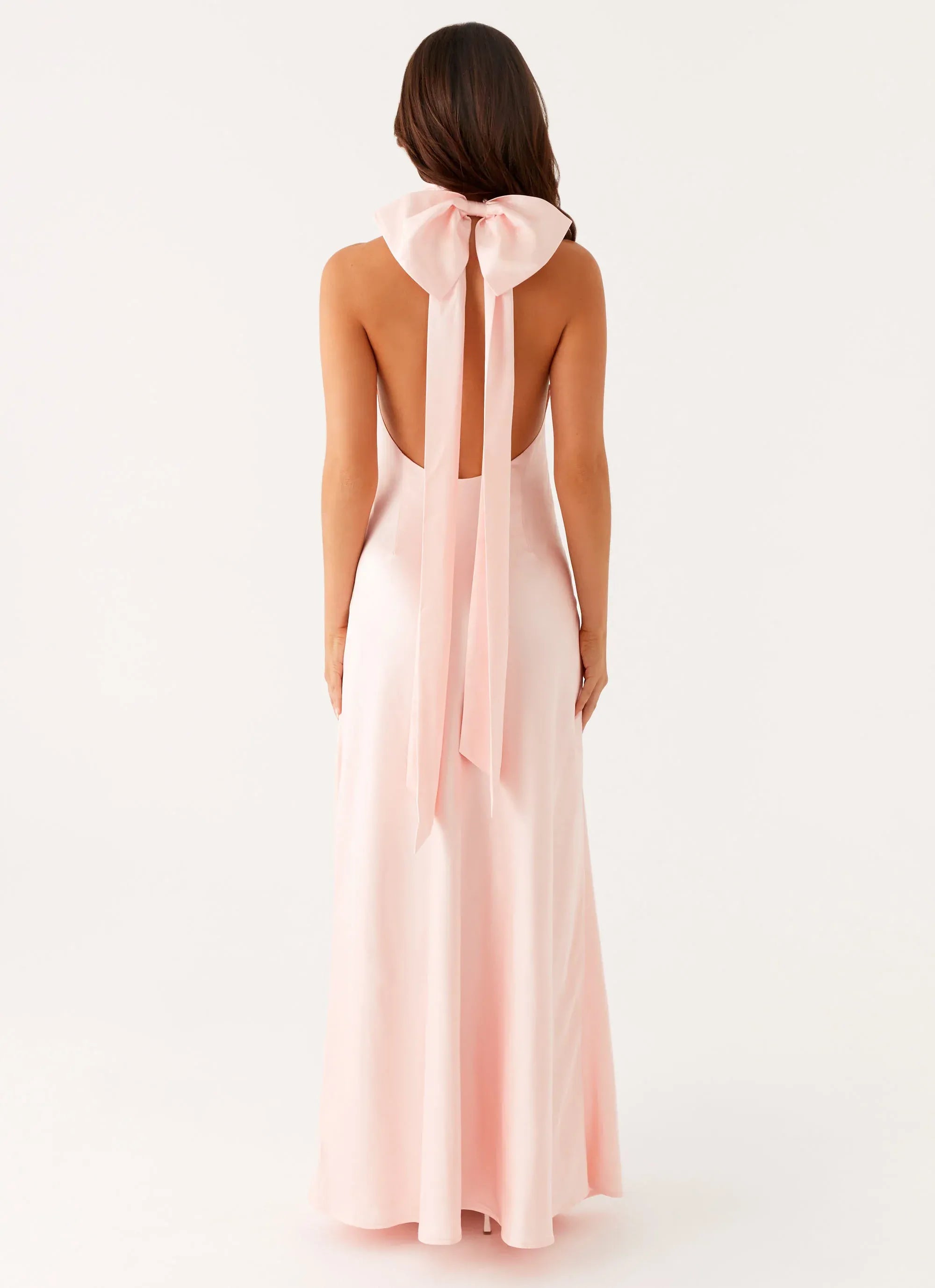 Dreamy Sheath High Neck Sleeveless Bow Back Floor Length Plus Size Evening Dress