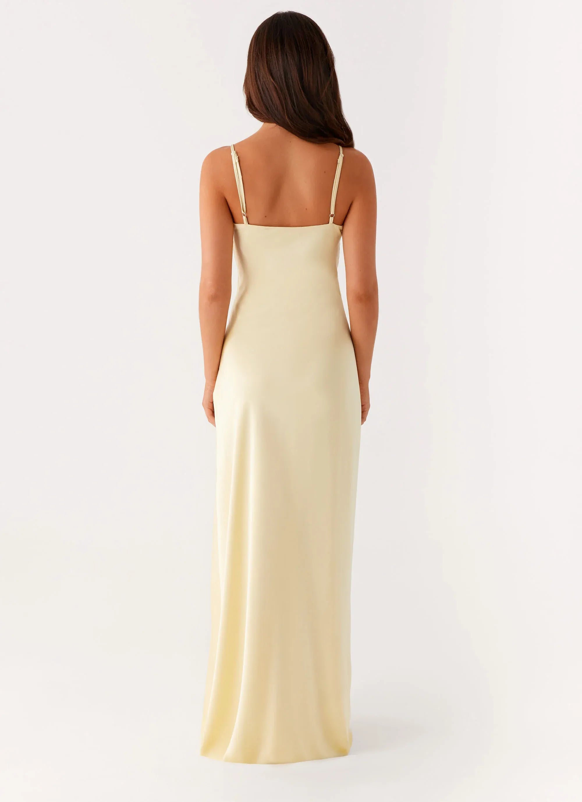 Dreamy Sheath Plunge Neck Sleeveless Ruffled Trim Floor Length Plus Size Evening Dress