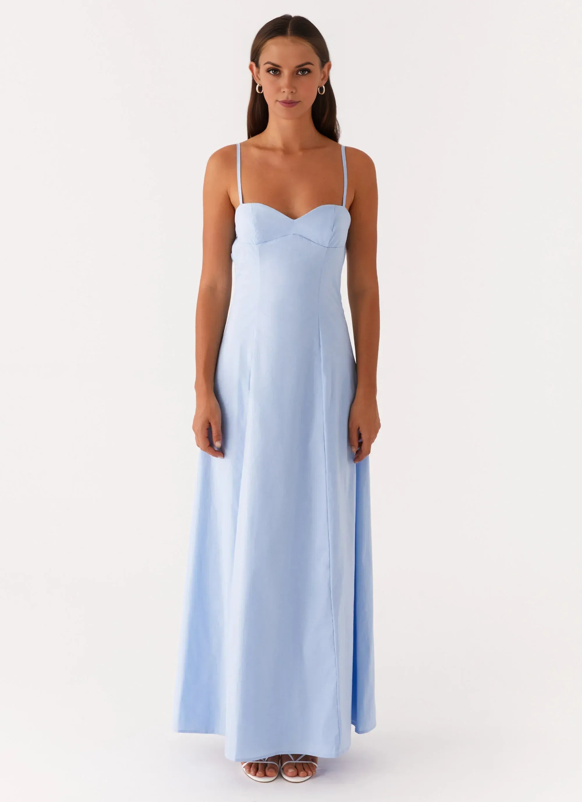 Dreamy Sheath Sweetheart Neck Sleeveless Tie Back Floor Length Plus Size Evening Dress