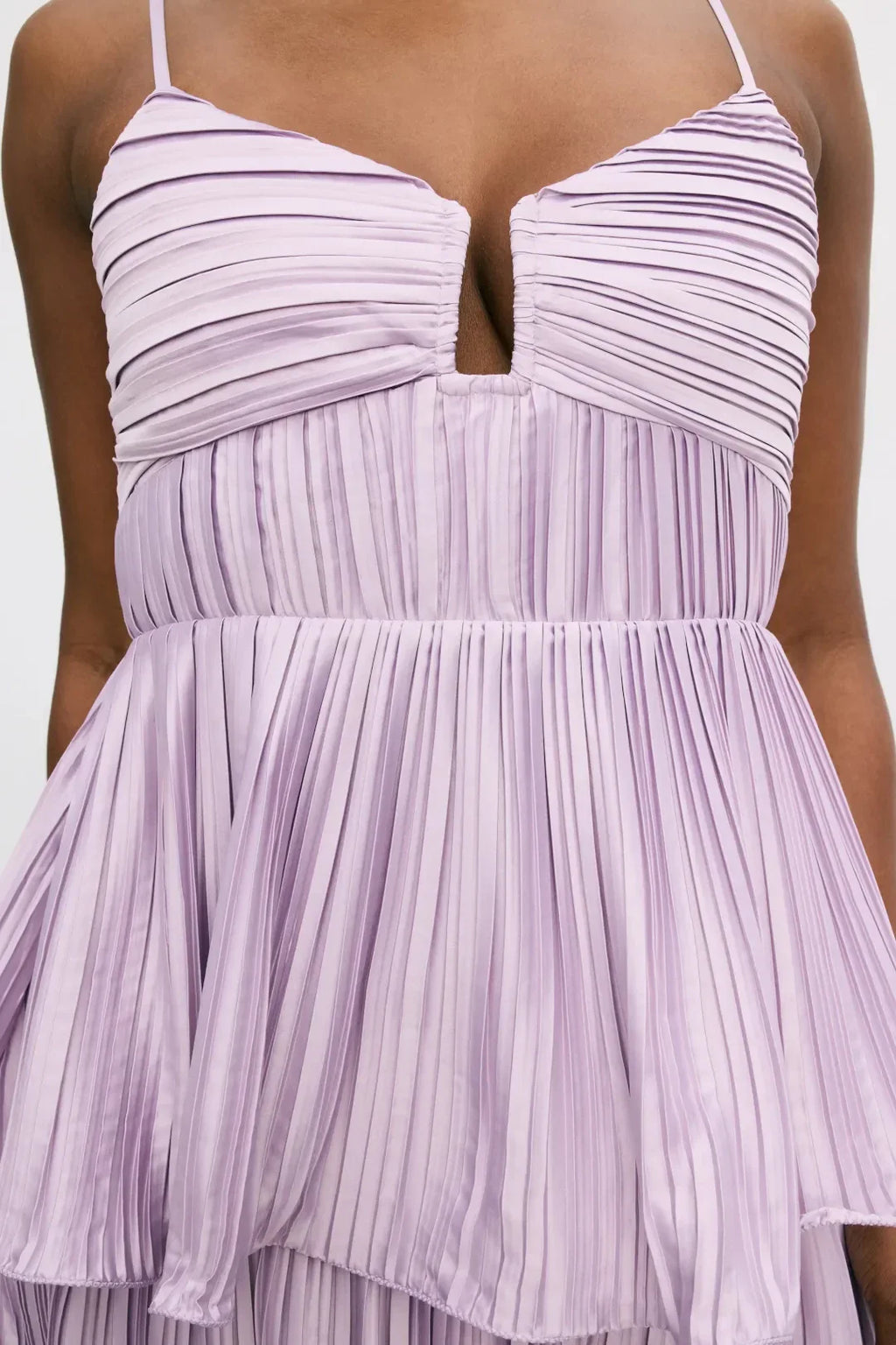 Dreamy Sheath Sweetheart Neck Sleeveless Tiered Pleat Floor Length Plus Size Prom Dress