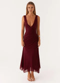 Dreamy Sheath V Neck Sleeveless Ruched Side Midi Length Plus Size Evening Dress