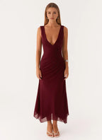 Dreamy Sheath V Neck Sleeveless Ruched Side Midi Length Plus Size Evening Dress