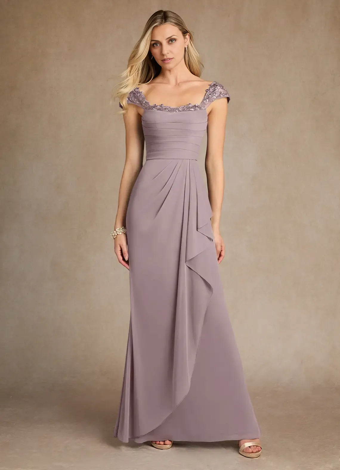 Dress Stormy Sweetheart Sheath Mother Of The Bride Evening Dress Fashion Cape Sleeve Back Zip Mother Of The Groom Dresses
