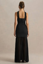 Edgy Mermaid Strapless Sleeveless Belted Back Floor Length Evening Dress