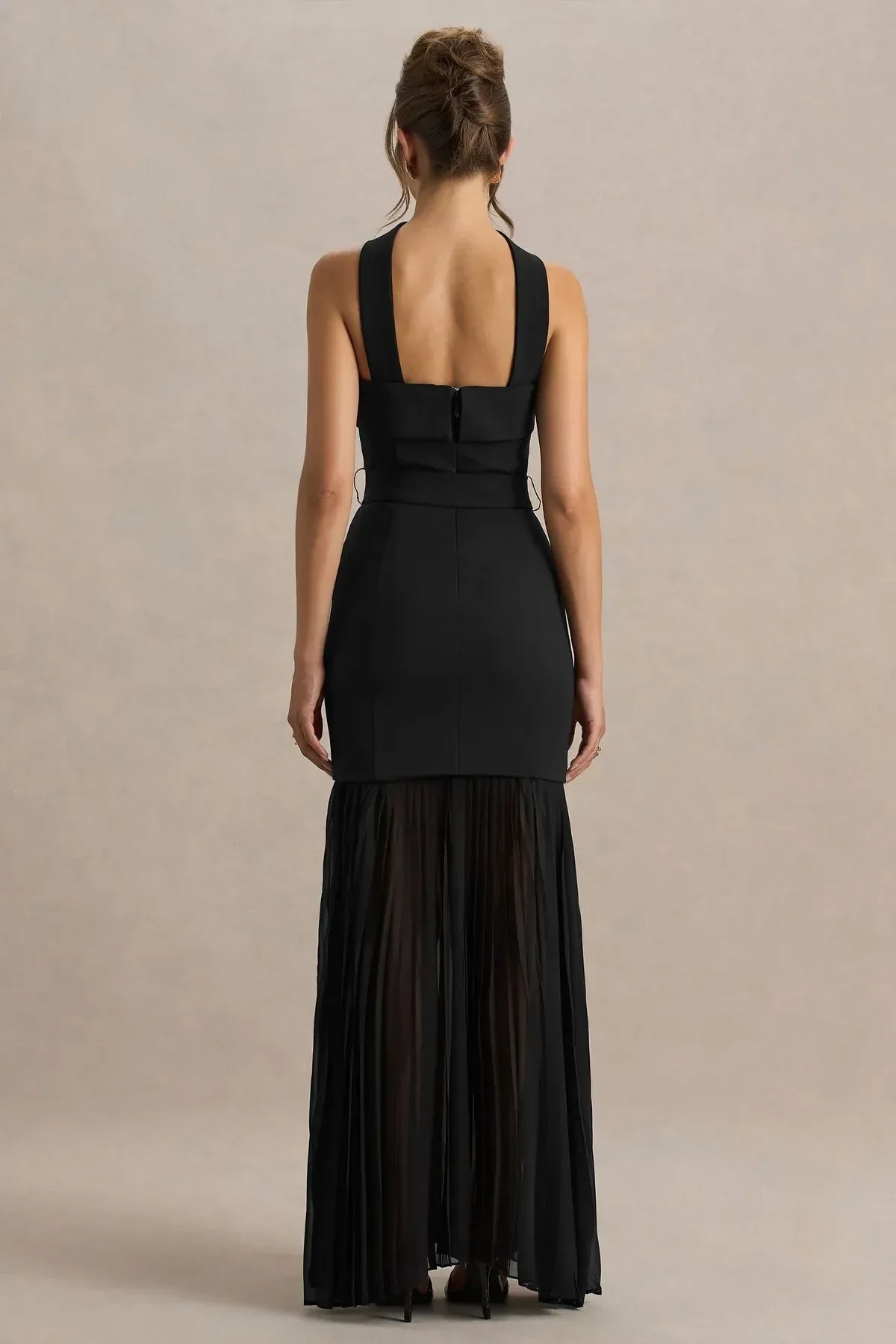 Edgy Mermaid Strapless Sleeveless Belted Back Floor Length Evening Dress