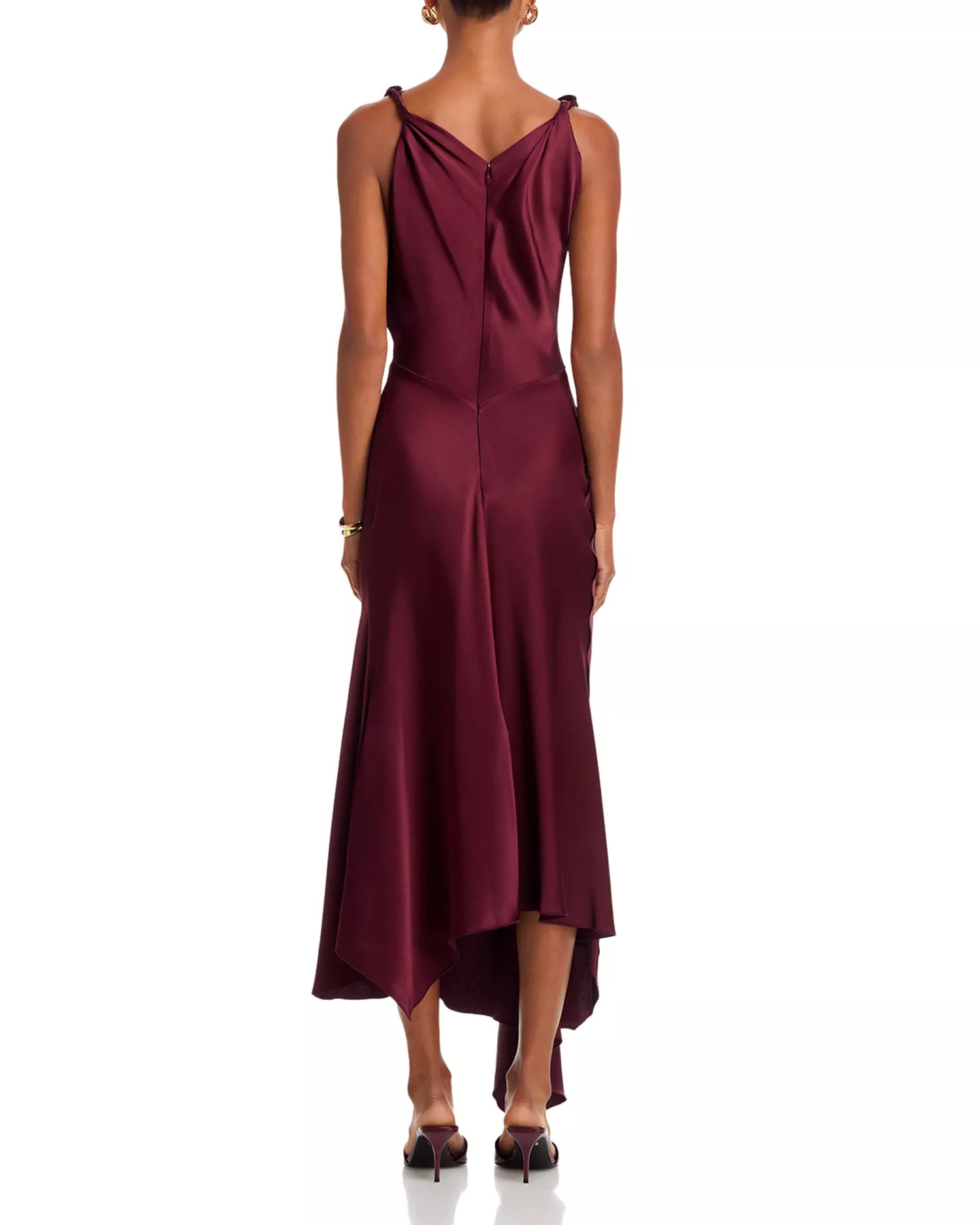 Edgy Sheath One Shoulder Asymmetrical Hem Floor Length For Women Prom Dress