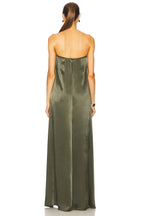 Elegant A Line Strapless Sleeveless Solid Back Floor Length Evening Dress