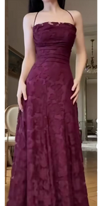 A-Line Strapless Sweetheart Criss Cross Lace-Up Back Jacquard Maxi Evening Dress
