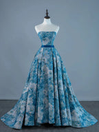 Ball Gown Strapless Sweetheart Sleeveless Lace-Up Back Floor-Length Wedding Dress