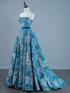 Ball Gown Strapless Sweetheart Sleeveless Lace-Up Back Floor-Length Wedding Dress