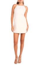 Elegant Halter Neck Sleeveless Trim Accent Zip Back Short Length Homecoming Dress