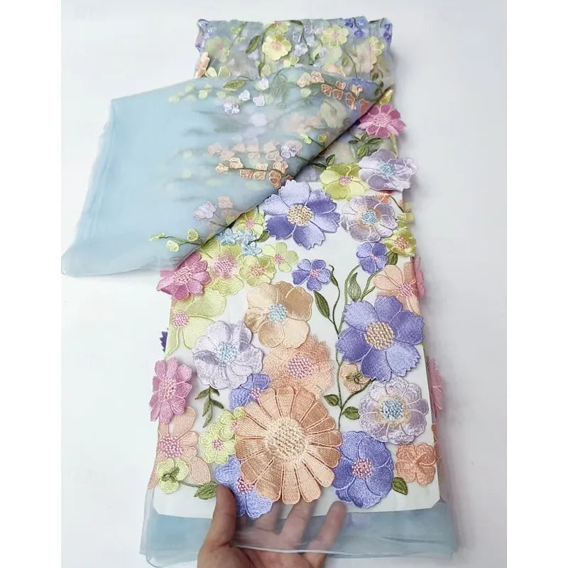 Mermaid Asymmetric Cape Sleeve Maxi Floral Dress