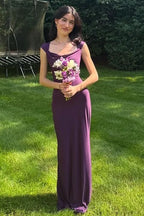 Mermaid Cowl Neck Cap Sleeve Ruched Maxi Dress