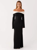 Elegant Mermaid Off Shoulder Bell Sleeve Solid Back Floor Length Plus Size Evening Dress
